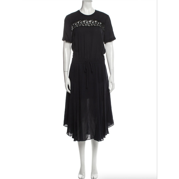 NWT A.L.C. Ardell lace panel midi dress Size 6 - Picture 4 of 16